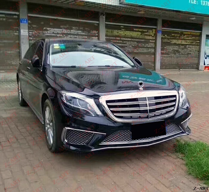 Пластиковый тюнинговый Комплект кузова для Mercedes Benz S CLASS W222- Для AMG S65 выглядит Комплект кузова для Mercedes Benz S CLASS