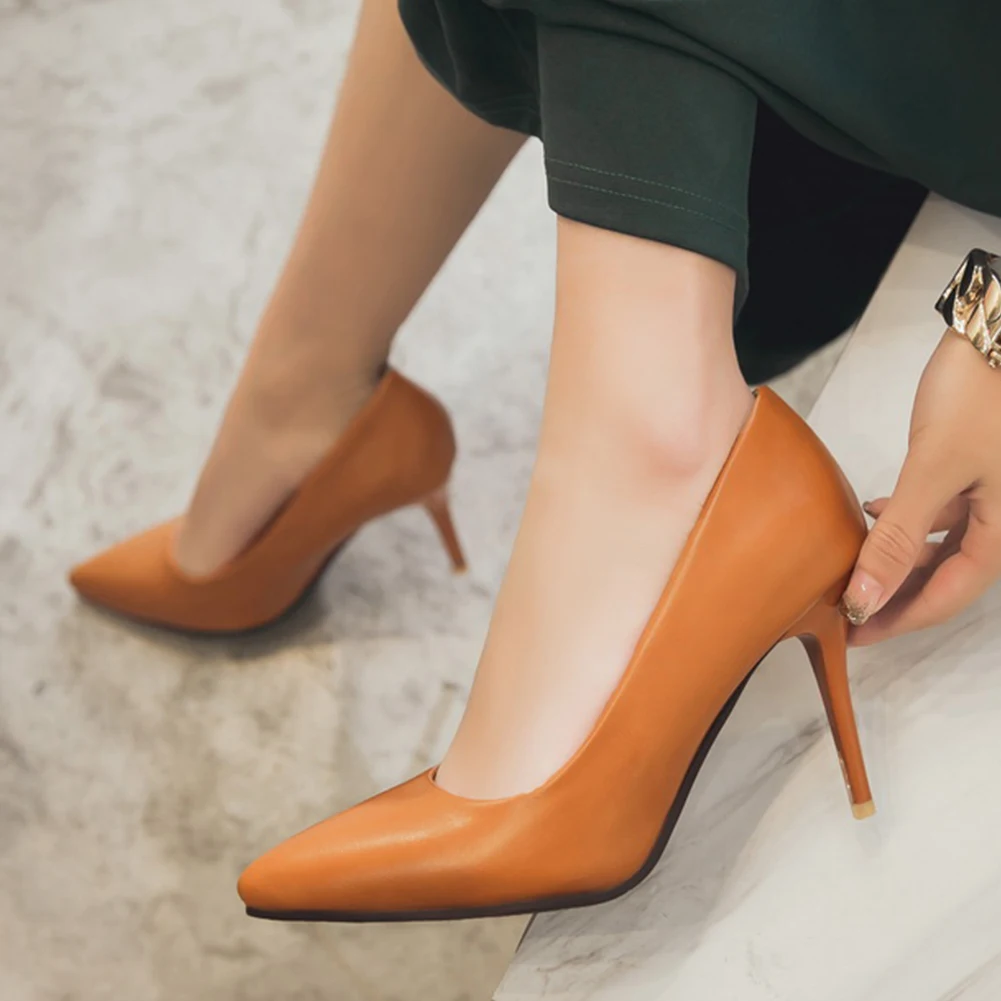 

SARAIRIS 2020 thin High Heels Big Size 48 Elegant women's Party Shoes Woman pointed toe slip on office lady pumps