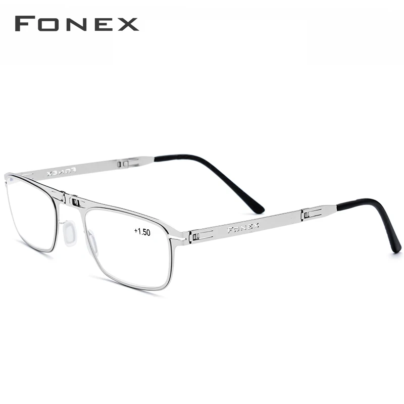FONEX, высококачественные складные очки для чтения, для мужчин и женщин, складные очки для чтения дальнозоркости, диоптрий, Безвинтовые очки Lh012