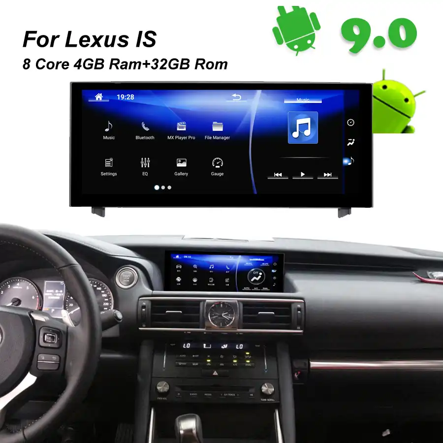 Liorlee Car GPS Navigation Screen Multimedia Player For Lexus IS 300h 2015 2018 Car Android