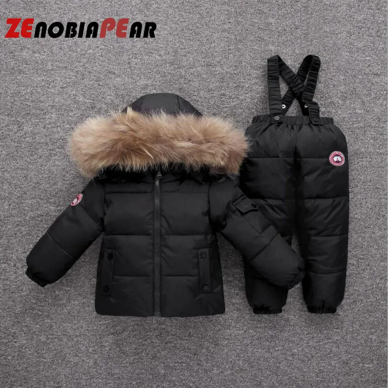 Boy Clothes Baby Girls Clothing Sets Sports Suits White Duck Down Outfit Newborn Christmas Autumn Winter 6-24 Monthes Ski Suit