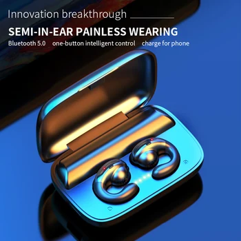 

Bone Conduction Earphone S19 Wireless Bluetooth 5.0 Sports Stereo Ear Hook Headset In ear headset With Mic for iPhone Huawei