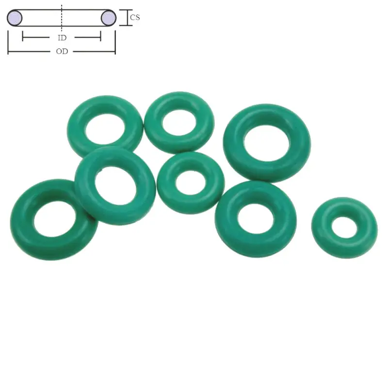 2Pcs OD 79mm ölbeständige säure- und alkalisistente dichtungsdichtung fkm o-ring 79x72x3.5mm 2 stück grün fkm o-ring dichtungen CS 3.5mm 