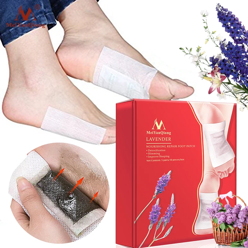 Пластыри для ног MeiYanQiong Lavender Detox питательные восстановления улучшенное качество