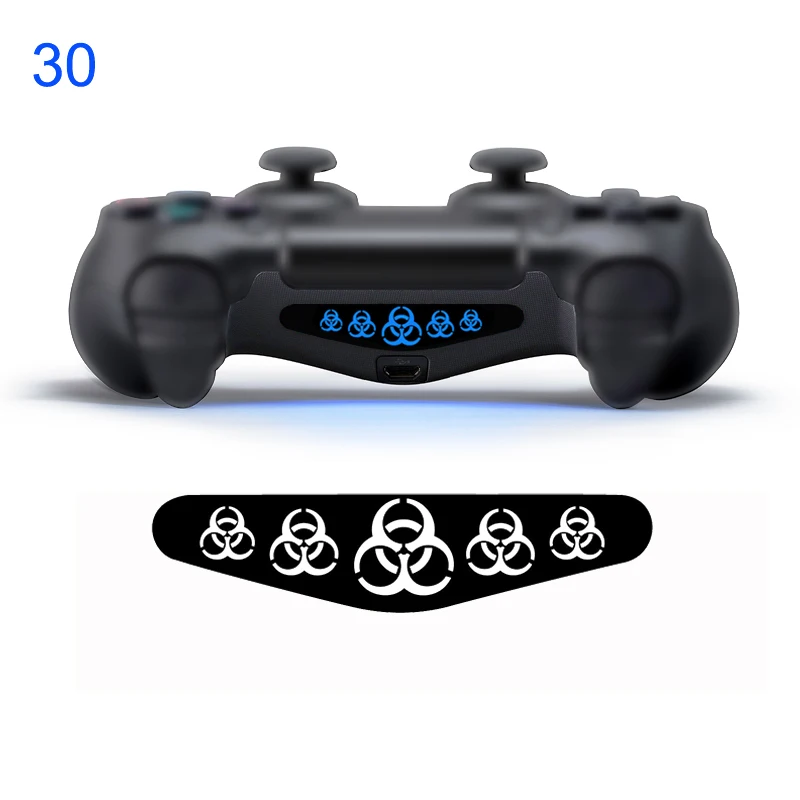 Одна штука наклейка для sony Play station 4 PS4 контроллер светодиодный светильник наклейка для бара ПВХ наклейка для PS4 Dualshock геймпад управление - Цвет: NO 30