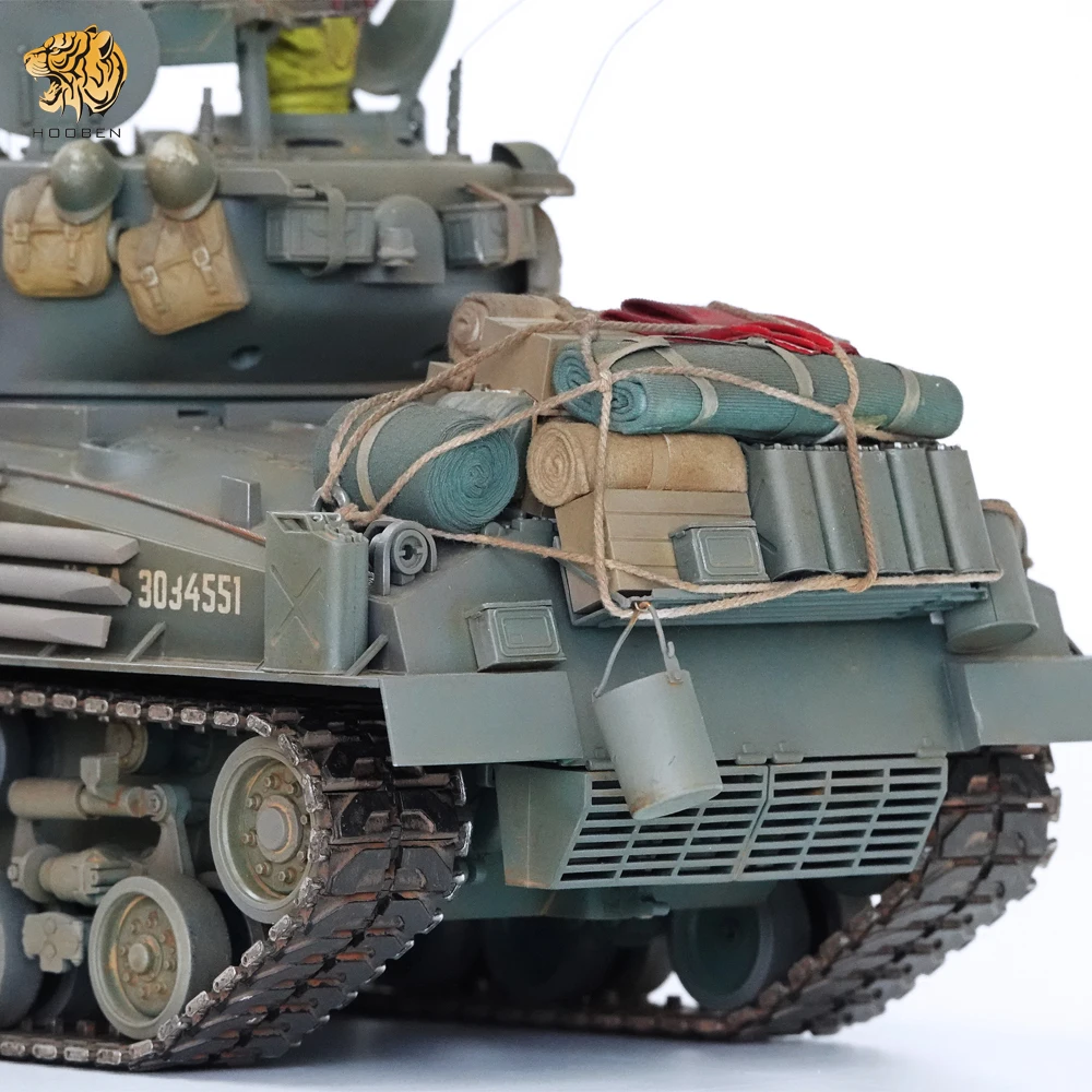 HOOBEN 1/16 американский Средний Танк FURY M4A3E8(HVSS) Sherman Easy 8(E8) Eight 2 4G Радиоуправляемый