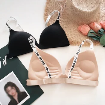 

Seamless One-Piece Bra Bralette Wire Free Bra Women Push Up Lingerie Brassiere