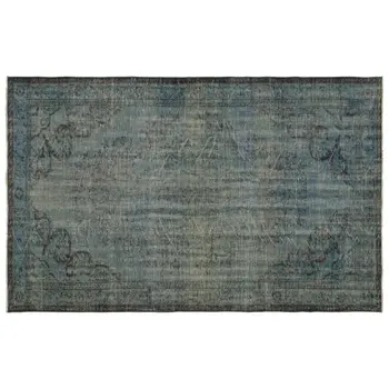 

Handmade Blue Vintage Overdyed Turkish Area Rug 172x277 Cm-5'8''X9'1''