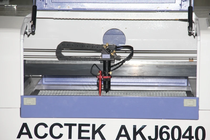 Professional manufacturer Mini co2 laser engraving machine 90W AKJ6040 for rubber acrylic wood paper PVC