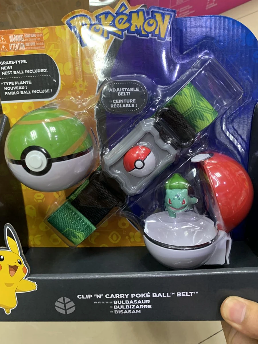 Оригинальные игрушки TAKARA TOMY Pokemon Pokeball с ремнем, модель фигурки, выдвижной пояс, подарки для детей, детские игрушки в коробке