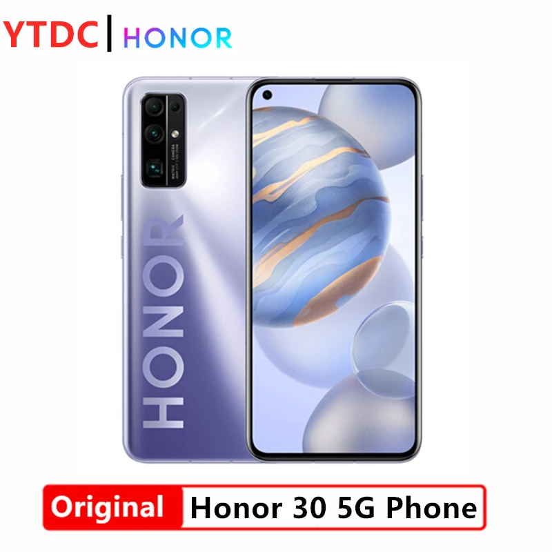 Оригинальный Новый Honor 30 мобильный телефон 6 53 inch 8G Оперативная память 128G