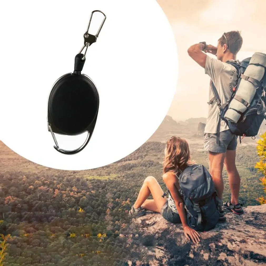 

Id card key chain office cord lanyard clip key ring retract pull name tag badge belt rope holder keyring keychain