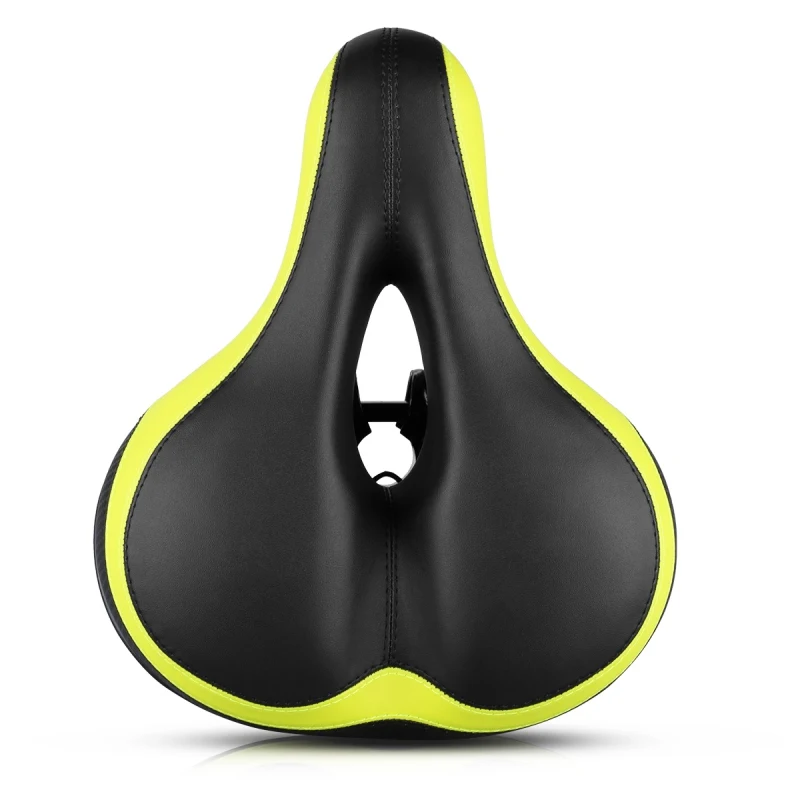 H Electric Bike Bicycle Saddle Hollow Reflective Breathable Shock Absorption Spring Front Seat Mat Cushion Cycling Accessorie - Цвет: Y