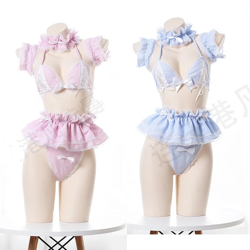 Женский сексуальный костюм Лолита Милая Униформа горничной Kawaii аниме комплект