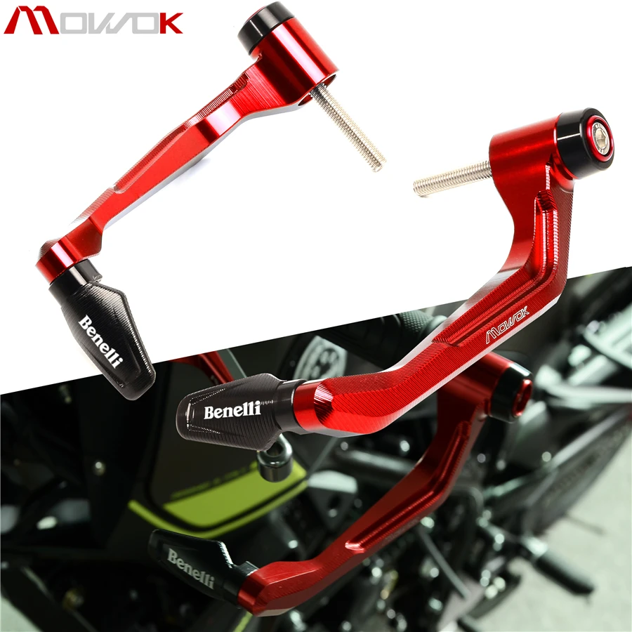 

For Benelli Leoncino 500 250 752S 502C 302S Handlebar Handle grips Bar Ends + Brake Clutch Levers Guard Protector