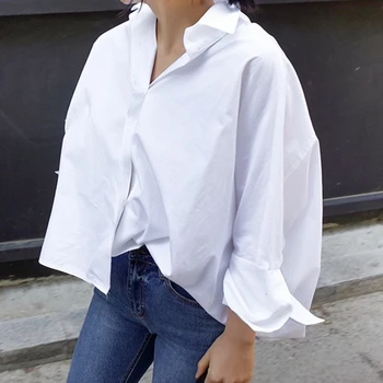 

TVVOVVIN Solid Loose Casual Womens Blouse Shirts Loose Long Sleeve Backless Shirt Tops Female Vintage Autumn New Vintage Q590