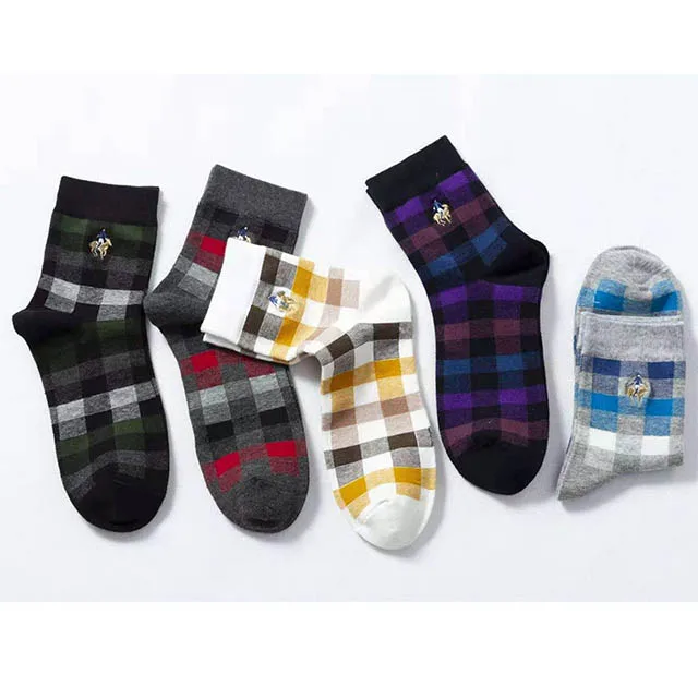 no box 111style PIERPOLO, Брендовые мужские носки, модные, квадратные, зимние, теплые носки, хлопок, вышивка, высокое качество, мужские носки под платье с подарочной коробкой, новинка - Цвет: no box 111style