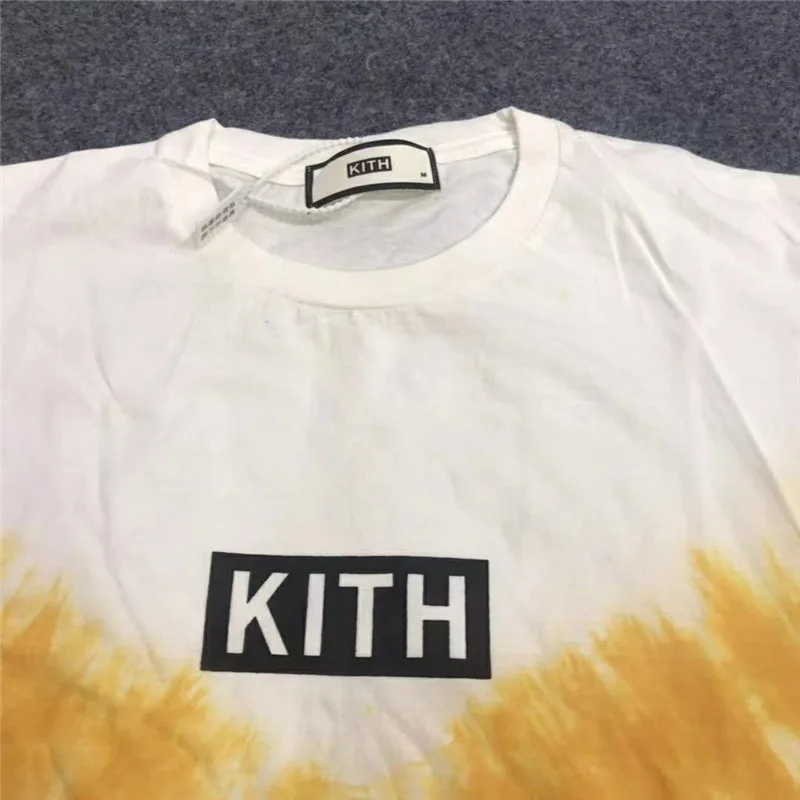 Футболка для мужчин женщин 1:1 лучшее качество футболки KITH модные Новое
