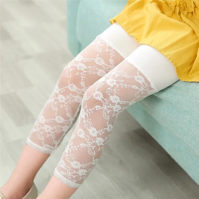 Summer Baby Girls Leggings Children Calf-length Pants Kids Candy Color  Modal Lace Stitching Soft Toodler Girl Clothing 2-10y - AliExpress
