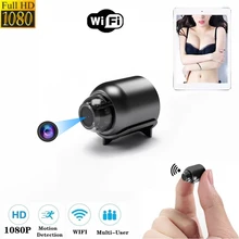 Mini Camera Wireless IP Wifi Surveillance Camera 1080P HD Home Night Vision Remote Monitoring 160° Wide Angle Micro Baby Monitor