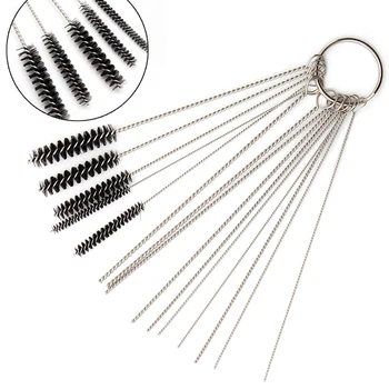 

New Carburetor Carbon Dirt Jet Remove 10 Cleaning Needles + 5 Brushes Tool Kits NEW #14521#