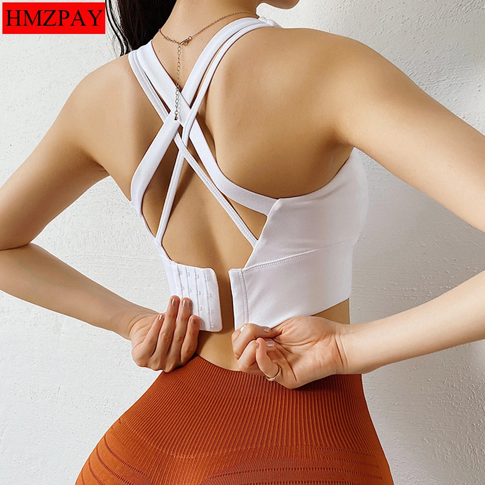 Sports Underwear Women's Plus Size Cross-Running Yoga Fitness Vest Thin Section Gather High-Strength Shockproof Sports Bra