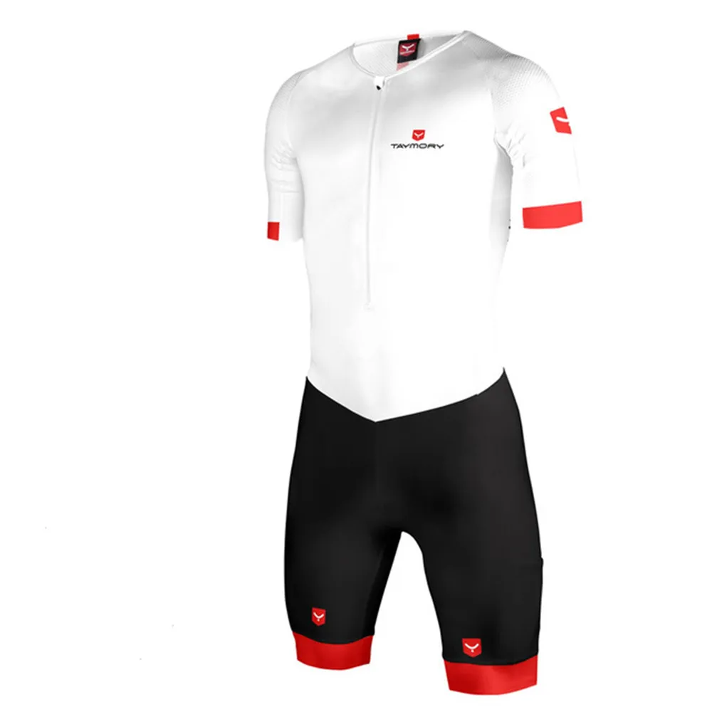 Taymory pro триатлоновый гоночный костюм мужской комбинезон на заказ Trisuit LD AEROSKIN Белый