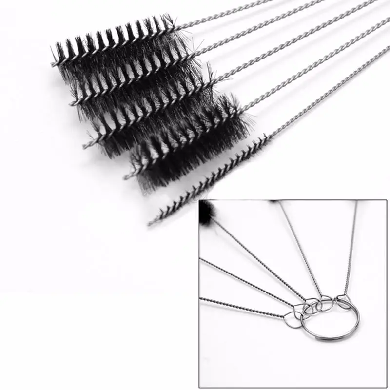 5pcs/set Airbrush Cleaning Brush Needle Mouth Spray Tools Spray Kit Piercing Body Repair Gun Dropship Tattoo Needle&Brush G T5N2