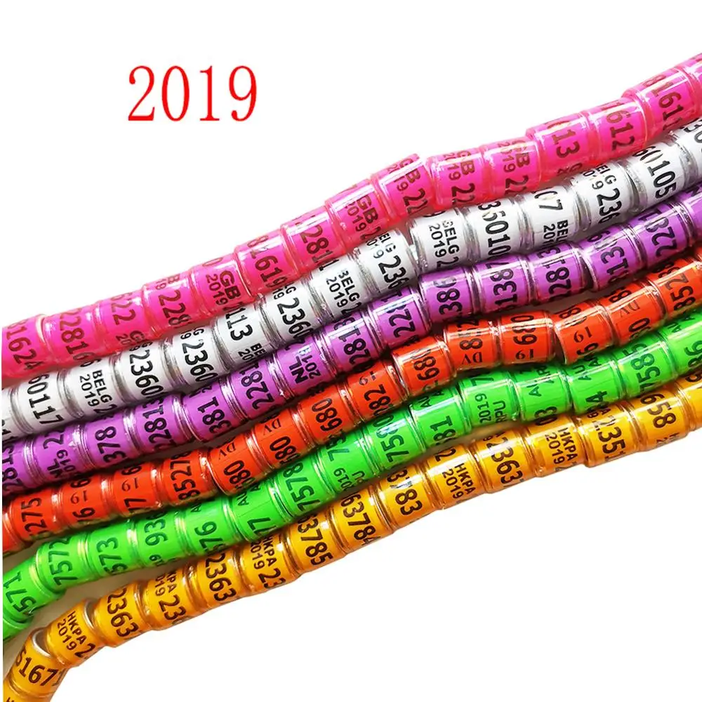 2019 разноцветные кольца для голубей с надписью серьги пяток 8 мм бытовая техника