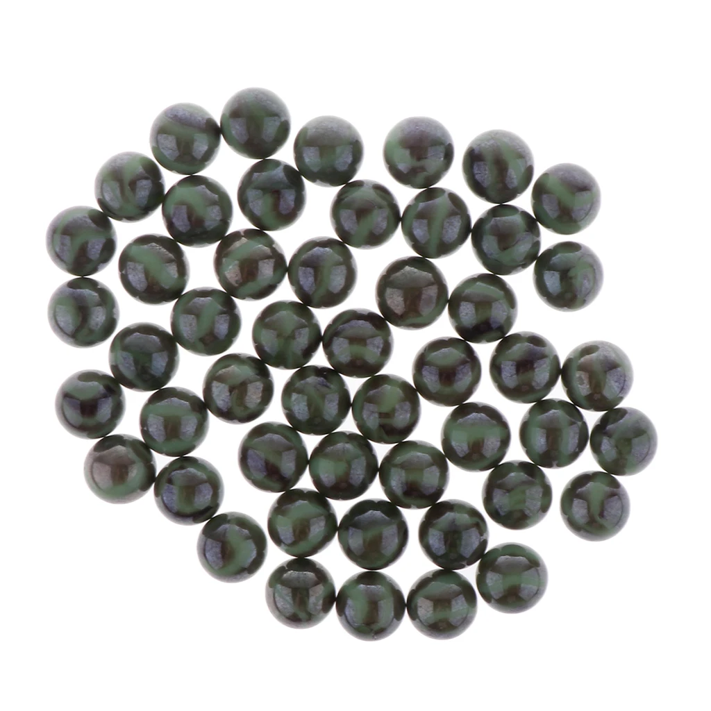 16mm Glass Marbles, Pack of 50,  Marble Ball Run Game Toy, Chinese Checkers Marble Solitaire Beads Home Collections Black