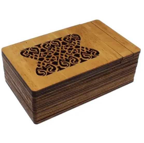 Gruelling IQ Test Wooden Box Puzzle Brain Teaser Magic Puzzles Game for Adults Children