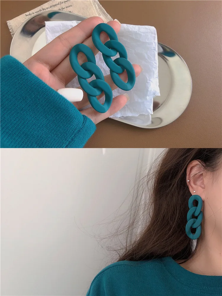 WYBU Super Beautiful Lake Blue Earrings Ins Popular Earrings for Women 2021 New Design Ear Drop Jewelry