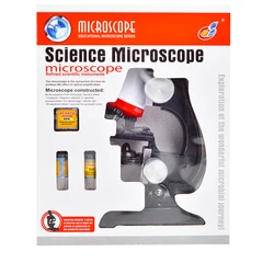 New Microscope Kit Lab LED 100X-400X-1200X Home School Educational Toy Gift Refined Biological For Kids