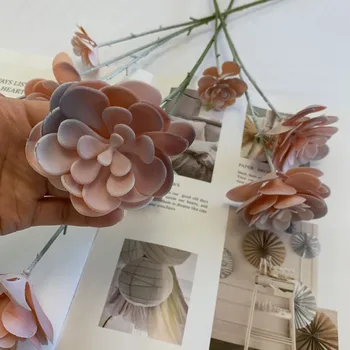 

Japanese wind simulation of fleshy plant wall flower arrangement fittings Decoration potted stone flowersFree Shipping