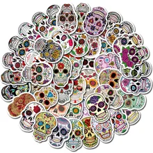 

10/50Pcs/Set Cartoon Stickers Mexican Calaver Sugar Skull Car Laptop Luggage Skateboard Styling Anime Graffiti Suitca Sticker