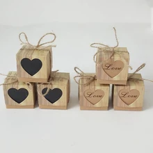 10 шт крафт Фольга для шоколада подарочные наборы конфет Свадебная вечеринка Ретро Индивидуальность пользовательских сахарницы