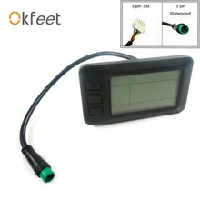 Okfeet Новое поступление аксессуары для электровелосипеда KT lcd 7 USB дисплей электровелосипед lcd Ebike наборы