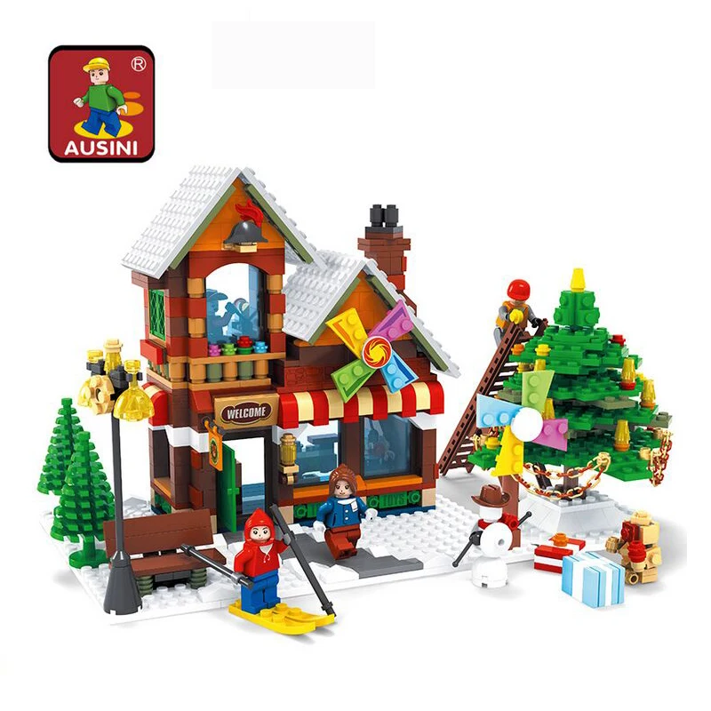 

A Model Compatible with A25611 812pcs Toys Shop Models Building Kits Blocks Toys Hobby Hobbies For Boys Girls