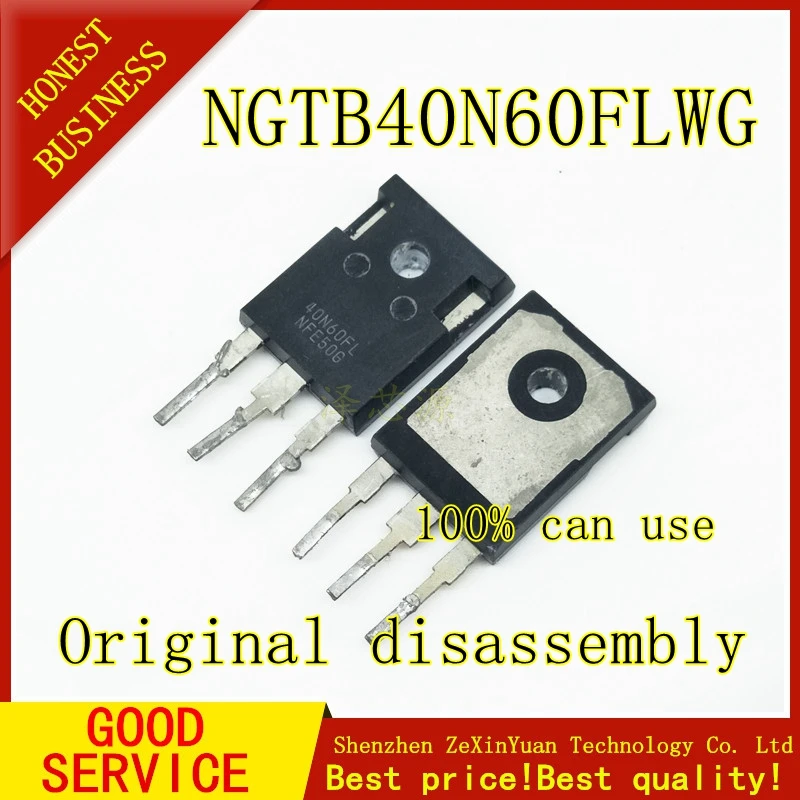 

1PCS NGTB40N60FLWG 40N60FL 40A 600V TO-247 Original disassembly