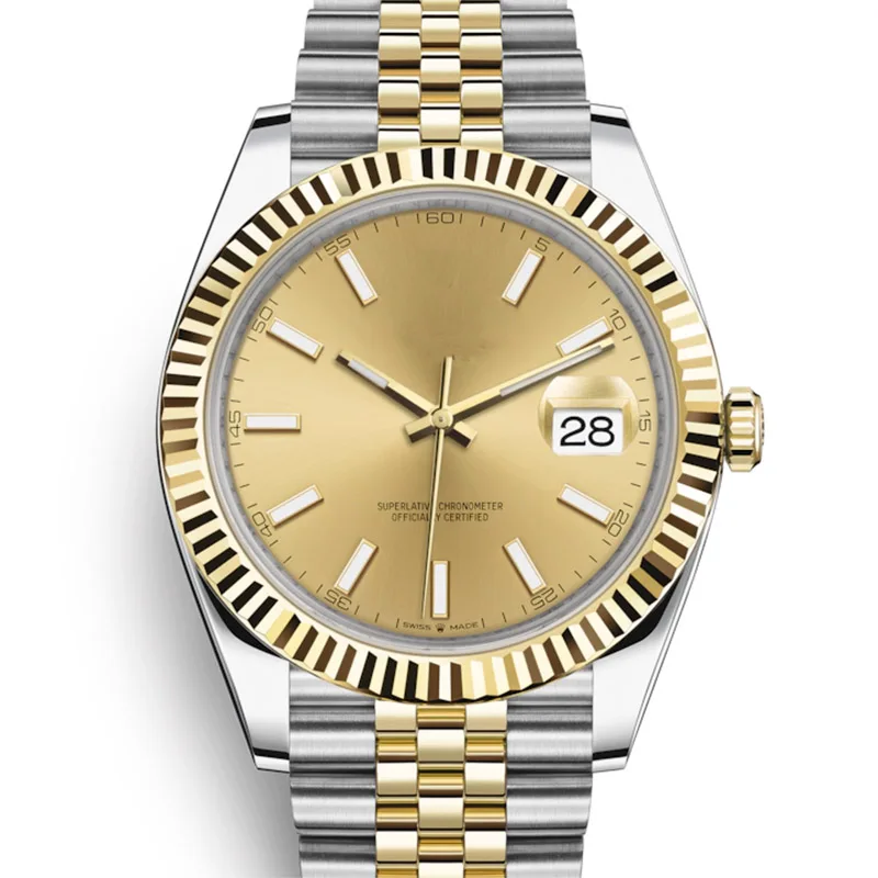 Люксовый бренд AAA нержавеющая сталь wo мужские 114300 мужские s дизайнерские автоматические водонепроницаемые часы мужские повседневные часы наручные часы - Цвет: 41mm gold