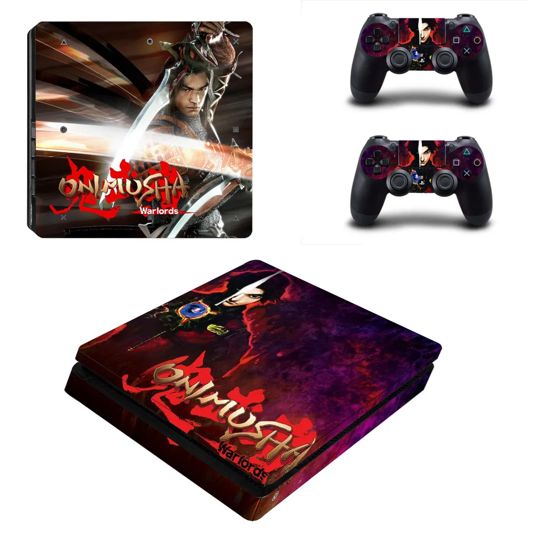 PS4 тонкие наклейки Onimusha PS 4 Play station 4 тонкие Стикеры для playstation 4 Slim консоль и контроллер