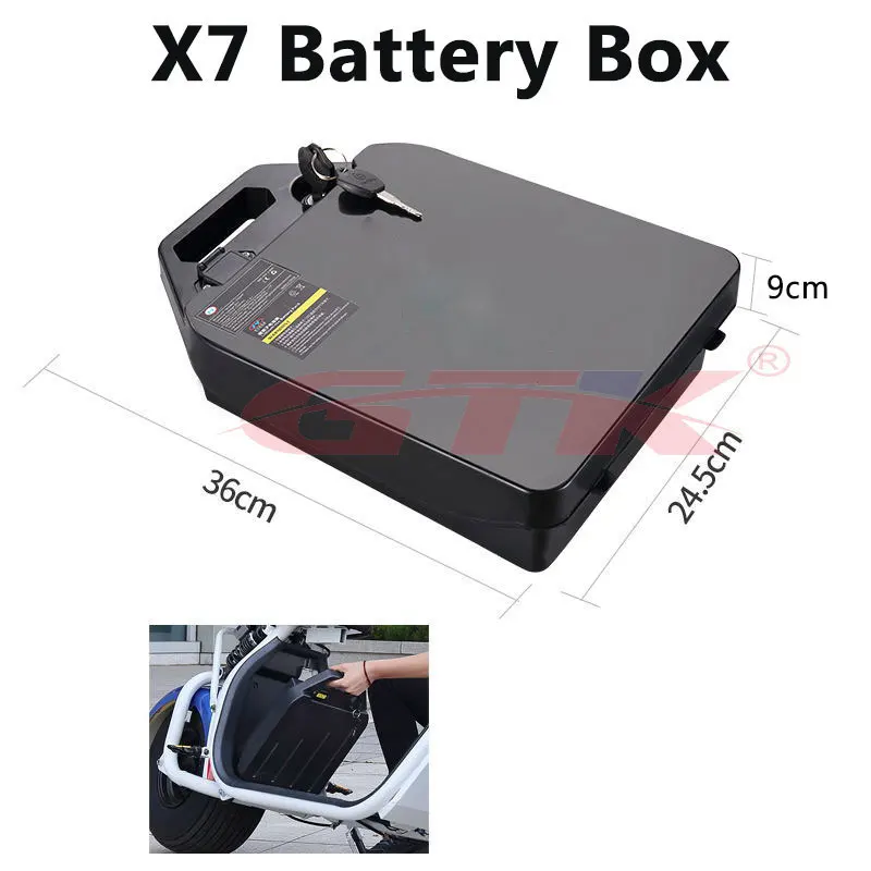 Portable Fireproof And Waterproof X7 Battery Box For 60v 18a 20a Ebike