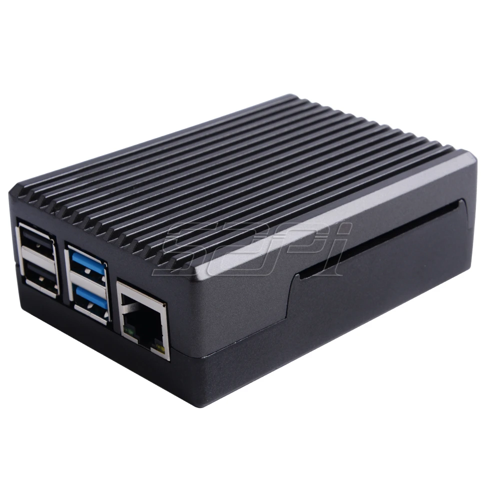 52Pi черный/темно серый металлический чехол корпус с радиатором для Raspberry Pi 4B 4 Model