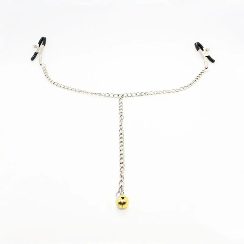 Sex Adult Game Matel Nipple Clamps Chain Bell Sex Furnitures For Couples Adult Game Breast Clip