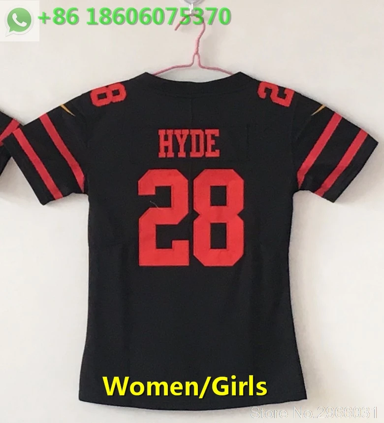 San Francisco A+++ качественные женские 10 Jimmy Garoppolo 16 Joe Монтана Карлос 28 Hyde NaVorro 53 Bowman Jimmy Jersey