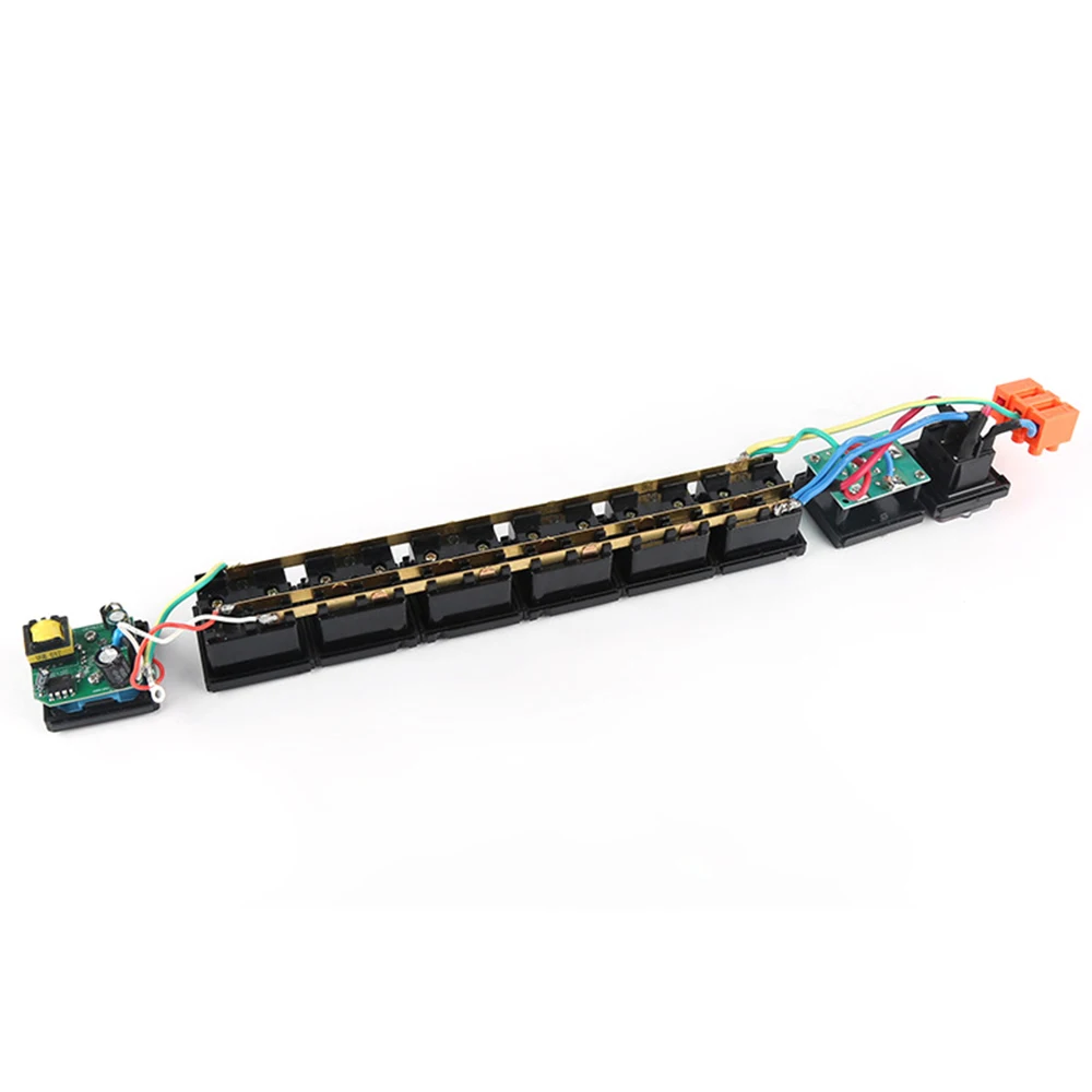 1U PDU сетевой фильтр SPD розетка с USB универсальный 6 розеток распределительный блок для шкафа 2 м удлинитель