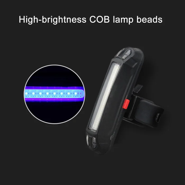 Top COB Rear Bicycle light LED Taillight Rear Tail Safety Warning Cycling Portable Light USB Style Rechargeable FDX99 15