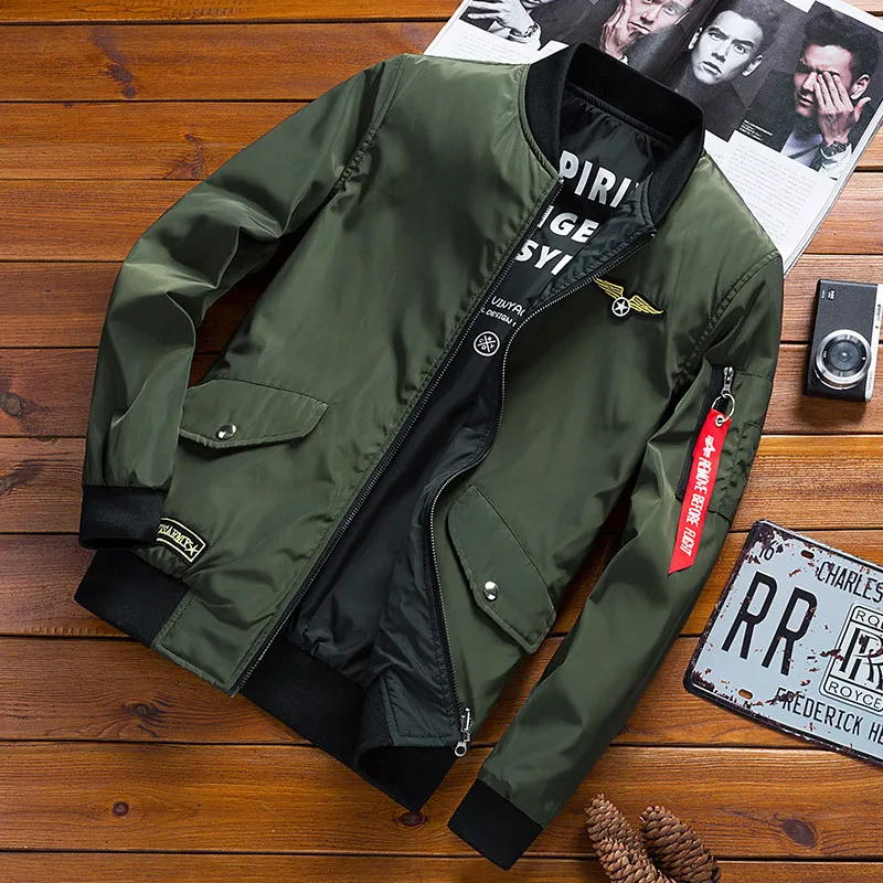 

Spring And Autumn New Style 19 Jacket MEN'S Casual Jacket Korean-style Slim Fit Flight Suit Air Force One Baseball Uniform