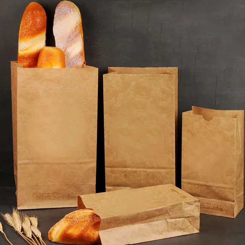 25 PCS X Small Brown Paper Bags Kraft Bags With Flat Handles Sandwich Lunch Bags Food Grocery Bags Packaging Bags Sweet Candy Bags Shopping Bags Eco Friendly Takeaway Bags 1778 X 889 X 2159 Cm - View #10