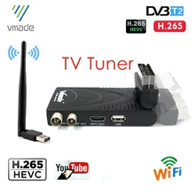 Vmade DVB T2 Mini Digital TV Box Empfänger Mit SCART H.265/HEVC MPEG4 HD Für Europa Spanien Russland WIFI youtube TV Tuner